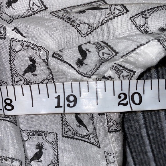 Olsen Europe Dove poplin pattern Cotton Silk Blend tunic shirt Sz 8 - Picture 7 of 9